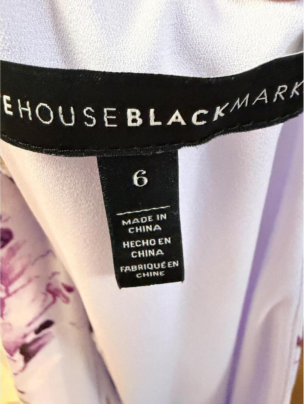 White House Black Market Lilac Floral Halter Midi Dress Size 6 - Picture 8 of 9